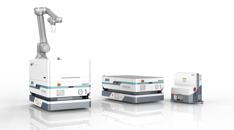 BBIN宝盈數位開發的自主式移動機器人（AMR250M），搭配全向輪並結合AI演算法、2D LiDAR、3D攝影機等技術，協助客戶實現產線全自動化